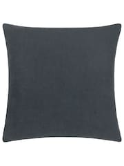 HÖEM Blue Meta Square Abstract Feather Filled 100% Cotton Cushion - Image 4 of 6