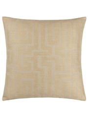 HÖEM Tofu Natural 45 x 45cm Lauder Jacquard Feather Filled Cushion - Image 2 of 6