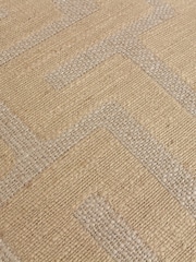 HÖEM Tofu Natural 45 x 45cm Lauder Jacquard Feather Filled Cushion - Image 5 of 6