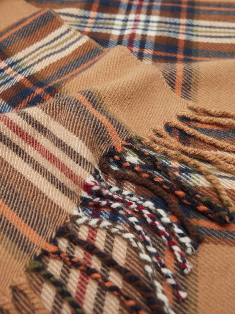 Joules Langtree Rust Brown Scarf - Image 5 of 5