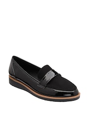 Lotus Black Patent Loafers - Image 1 of 4
