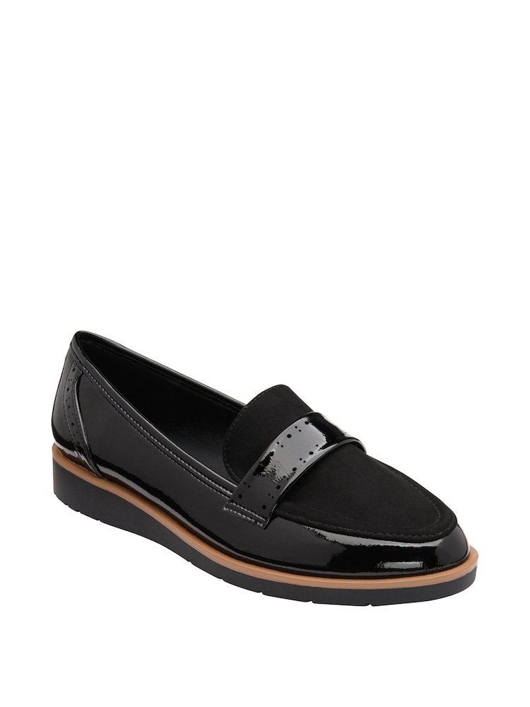Lotus Black Patent Loafers - Image 1 of 4