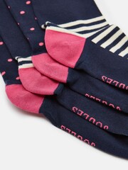 Joules Women's Everyday Navy 2 Pack Socks (size 4-8) - Image 3 of 3