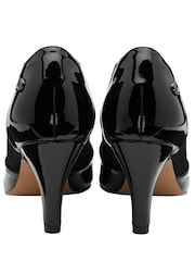 Lotus Jet Black Textile And Patent Shoe Boots - Image 3 of 4
