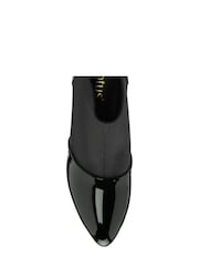 Lotus Jet Black Textile And Patent Shoe Boots - Image 4 of 4
