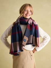 Joules Bracewell Checked Blanket Scarf - Image 2 of 7