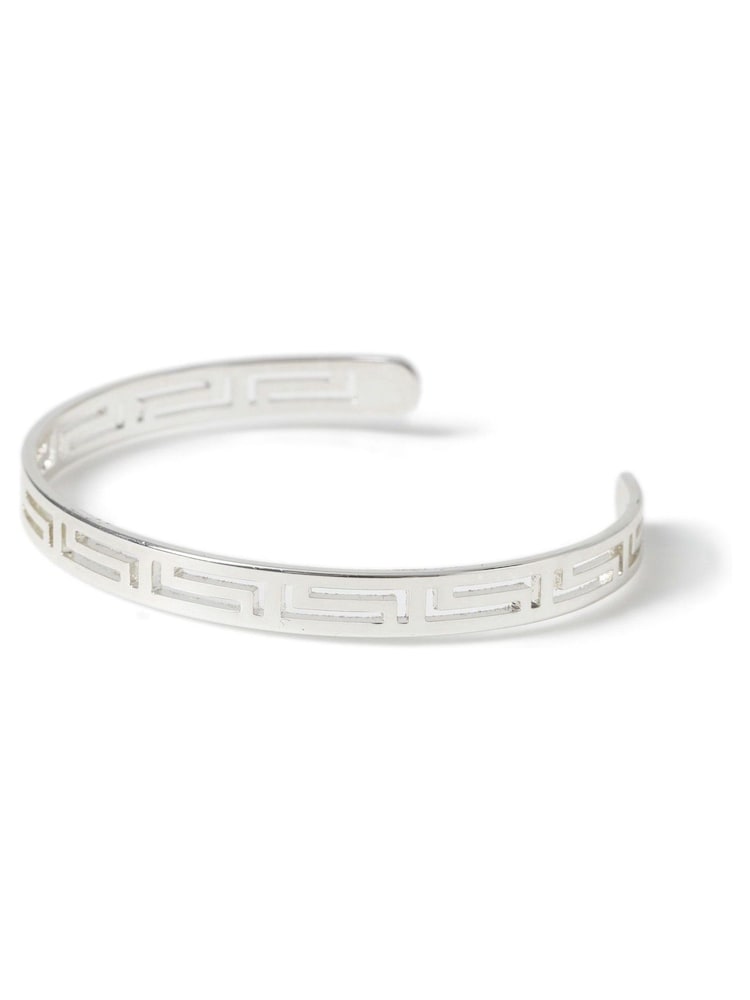 Silver Plated Greek Key Cuff Bracelet - Image 2 of 2
