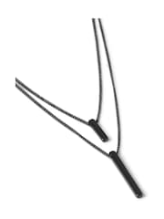 Silver Plated Bar Multi Row Necklace - Image 2 of 2