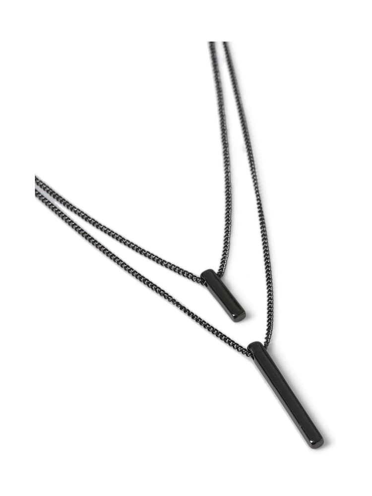 Silver Plated Bar Multi Row Necklace - Image 2 of 2