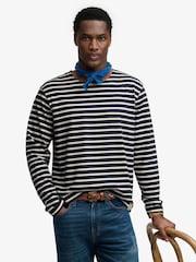 SUPERDRY Blue The Merchant Store - Stripe Long Sleeve Top - Image 4 of 8