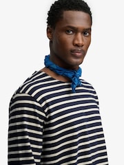 SUPERDRY Blue The Merchant Store - Stripe Long Sleeve Top - Image 5 of 8