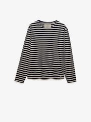 SUPERDRY Blue The Merchant Store - Stripe Long Sleeve Top - Image 6 of 8