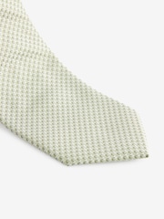 Sage Green Textured Tie - Image 2 of 3