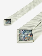 Sage Green Textured Tie - Image 3 of 3