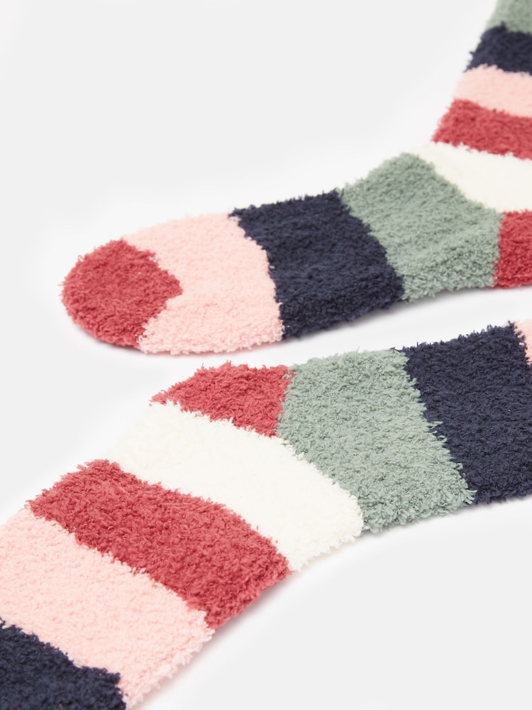 Joules Women's Fluffy Multi Socks (size 4-8) - Image 3 of 3