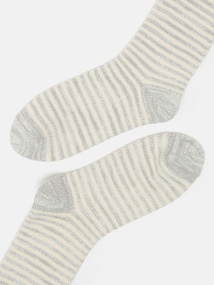 Joules Women's Toasty Cosy Striped Socks (size 4-8) - Imagen 2 de 3