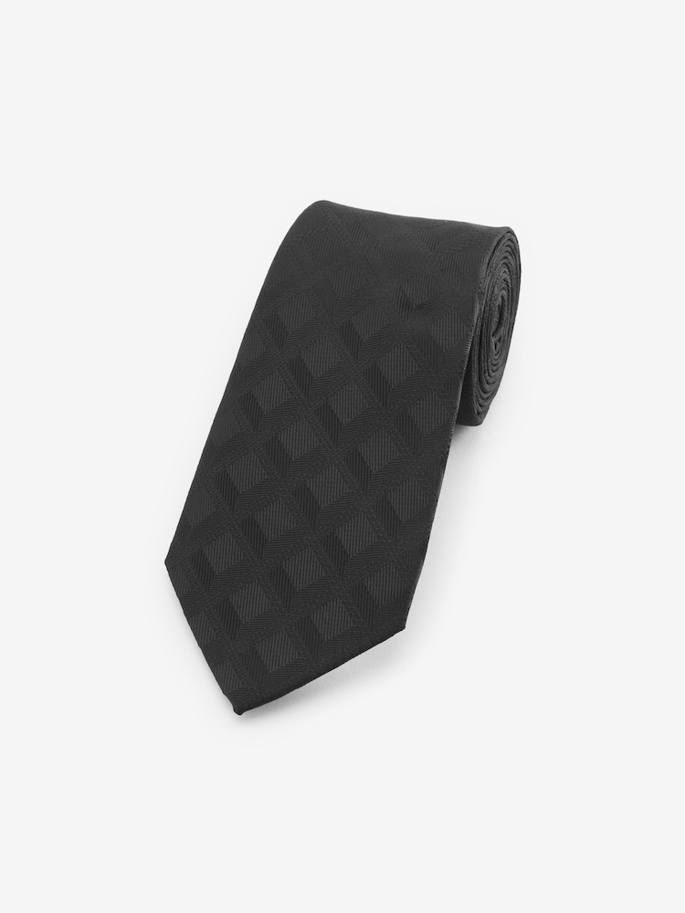 Black Diamond Jacquard Tie - Image 1 of 3