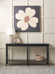 Pacific Black Pine Wood Large Console Table - Image 1 of 8