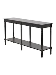 Pacific Black Pine Wood Large Console Table - Image 6 of 8