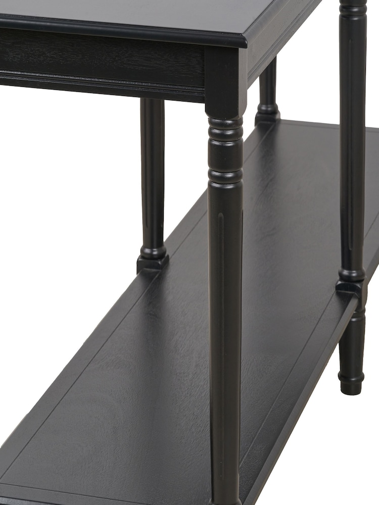 Pacific Black Pine Wood Large Console Table - Image 8 of 8
