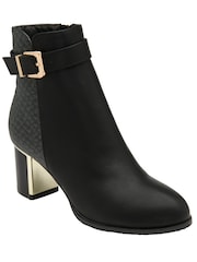 Lotus Black chrome Ankle Boots - Image 1 of 4