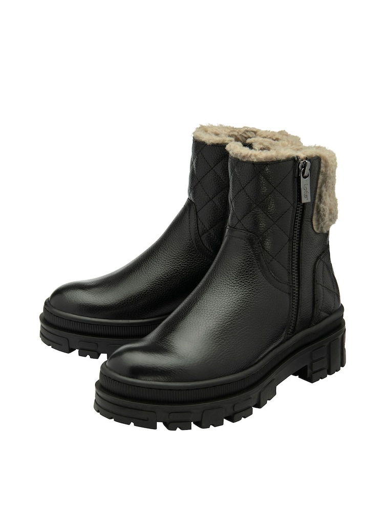 Lotus Black Ankle Boots - Image 2 of 4