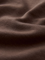 Chocolate Brown Heavyweight Short Sleeve Crew Neck T-Shirt - Image 8 of 8