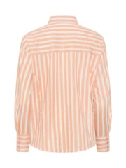 PixieGirl Petite Natural Stripe Button Back Shirt - Image 7 of 7