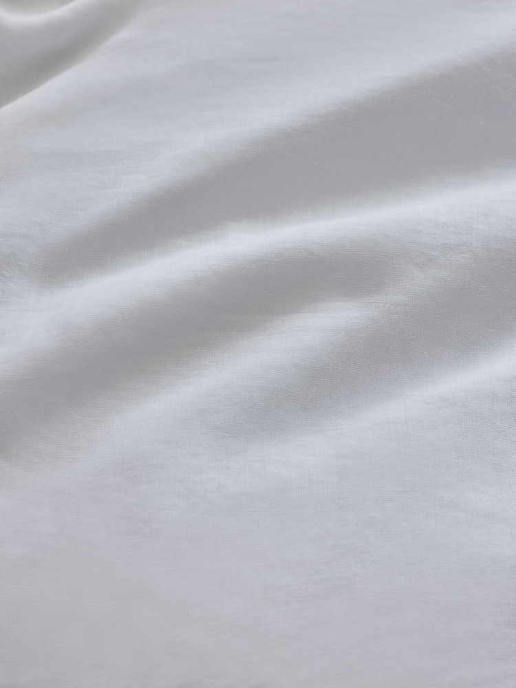 White N. Premium 100% linen Duvet Cover and Pillowcase Set - Image 3 of 5