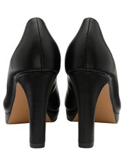 Lotus Black Platform Court Shoes - Image 3 of 4