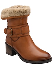Lotus Dark Brown Ankle Boots - Image 1 of 4