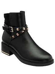 Lotus Black Olive Ankle Boots - Image 1 of 4