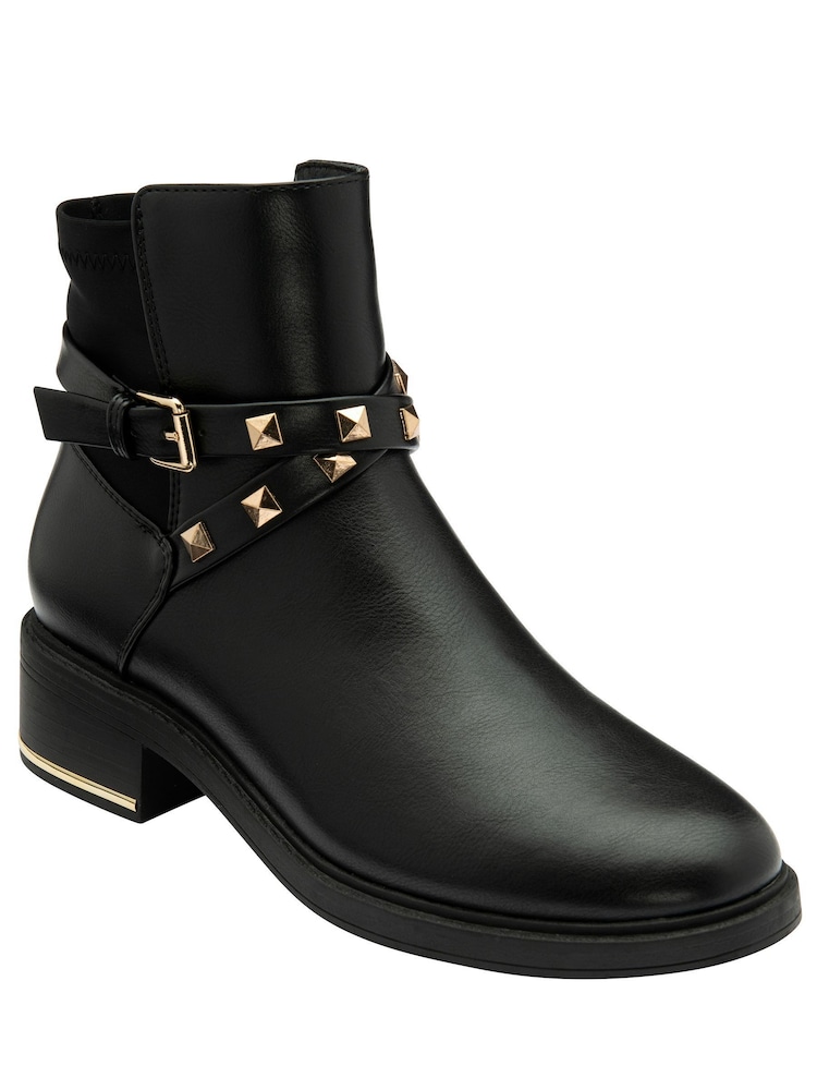 Schwarz/Olivgrün - Lotus Stiefeletten - Bild 1 von 4 Schwarz/Olivgrün - Lotus Stiefeletten - Bild 1 von 4