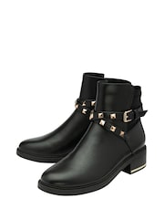 Lotus Black Olive Ankle Boots - Image 2 of 4