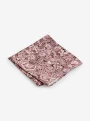 Pink Floral Tie And Pocket Square Set - Image 4 of 5