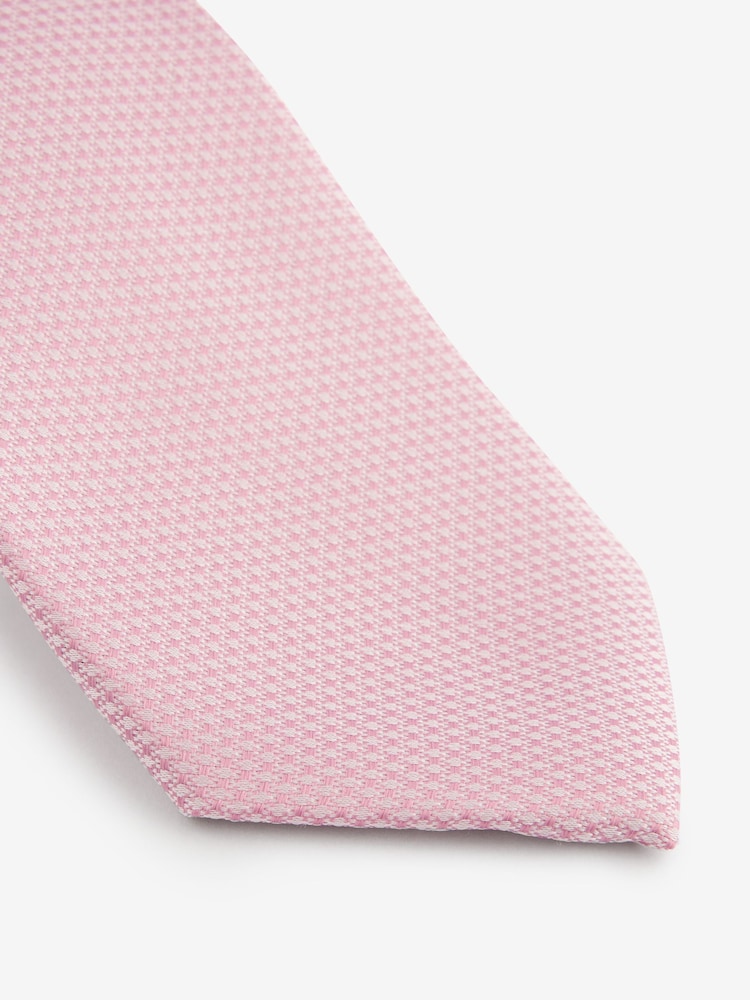 Pink Floral Tie And Pocket Square Set - Image 5 of 5