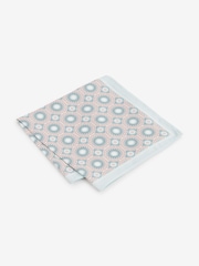 Sage Green Tie And Geometric Pocket Square Set - Image 4 of 5