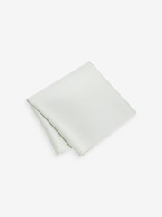 Light Green Textured Silk Lapel Pin And Pocket Square Set - Image 2 of 3