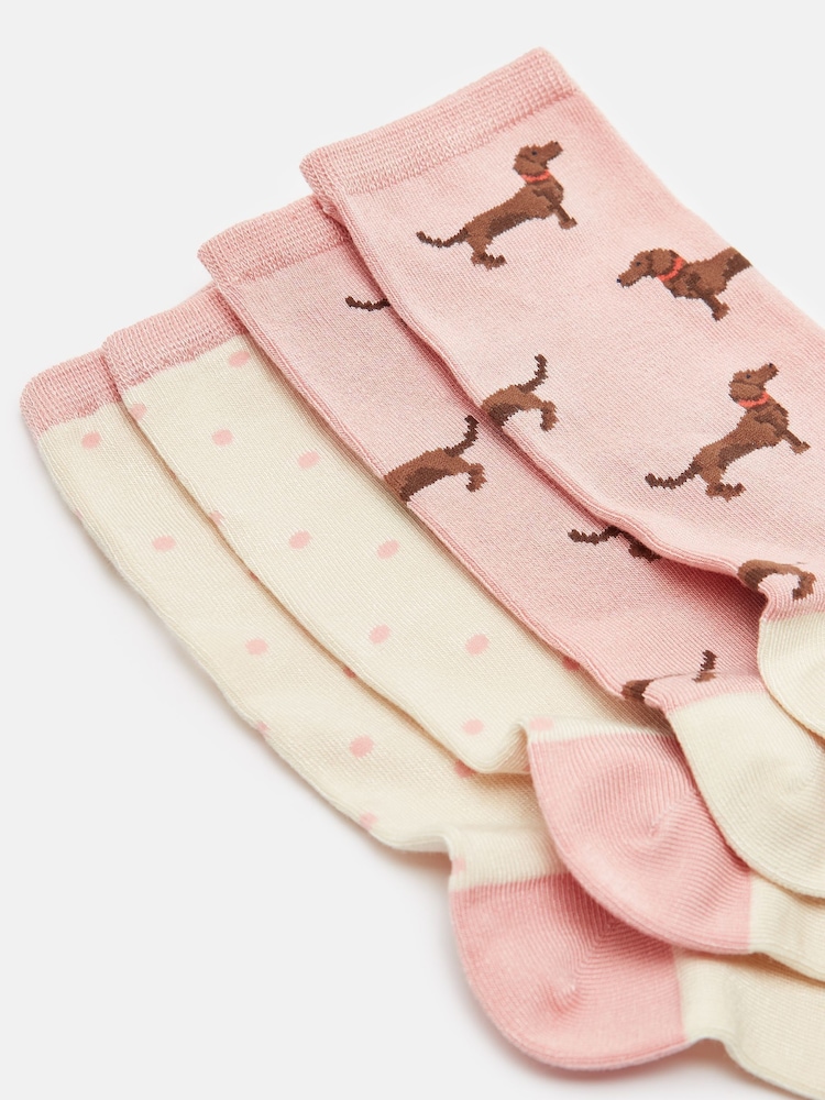 Pack de 2 calcetines de mujer para uso diario de Joules - Imagen 2 de 3