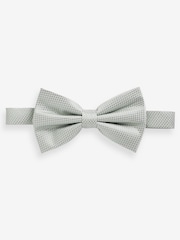 Light Green Textured Silk Bow Tie - Image 1 of 4