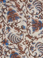 Neutral Brown Sarasa Linen Pocket Square - Image 2 of 2