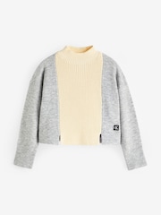 Calvin Klein Jeans Grey Mixed Stitch Sweat Shirt and Joggers Set - Image 5 of 9
