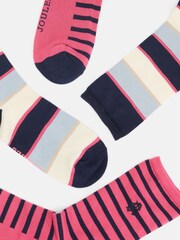 Joules Women's Everyday Red/Pink 2 Pack Socks (size 4-8) - Image 3 of 3