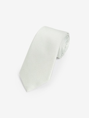 Light Green Textured Silk Tie - Image 1 of 3