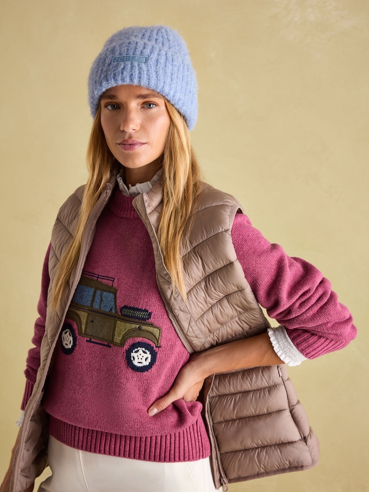 Joules Blue Beanie Hat - Image 2 of 6