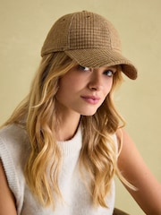Joules Daley Neutral Check Cap - Image 1 of 5