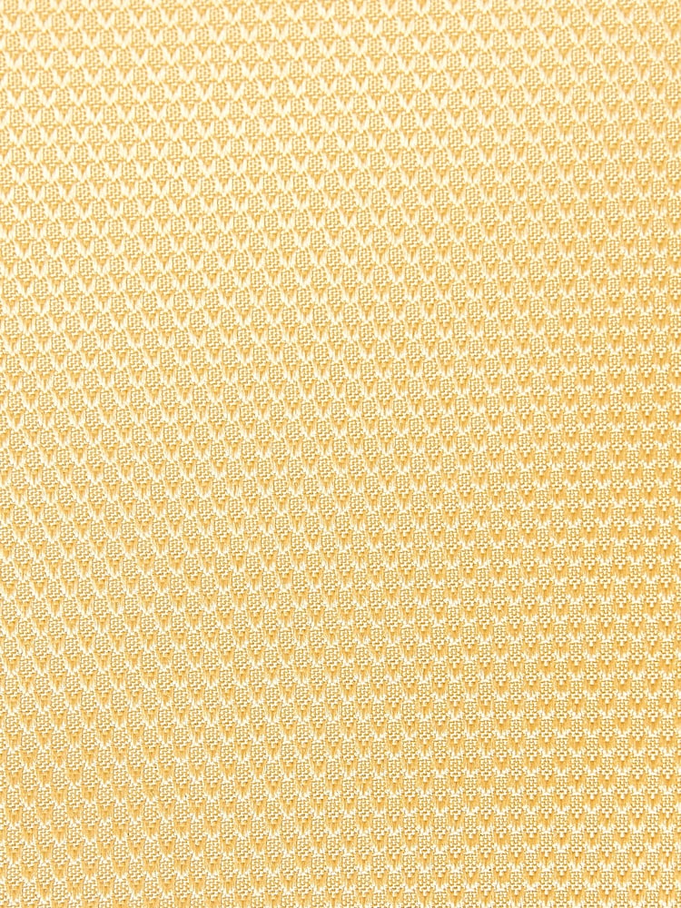 Yellow Textured Silk Lapel Pin And Pocket Square Set - Image 3 of 3