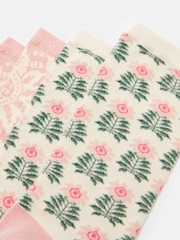 Joules Women's Everyday Multi Blush 2 Pack Socks (size 4-8) - Image 2 of 3
