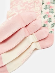 Joules Women's Everyday Multi Blush 2 Pack Socks (size 4-8) - Image 3 of 3