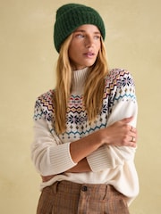 Joules Caversham Green Beanie Hat - Image 2 of 5